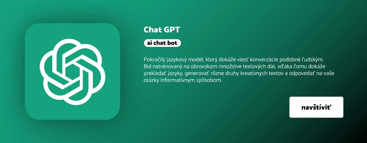 chat GPT - umelá inteligencia